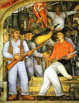 ディエゴ・リベラ Painting - アーセナルの社会主義者ディエゴ・リベラ